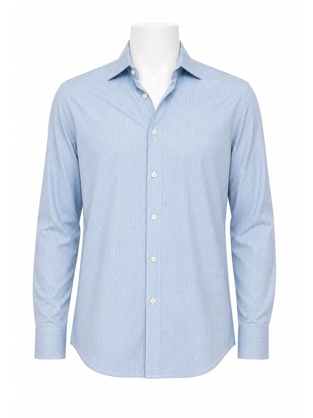 Size XL Mizzen+Main Whitman Spinnaker‎ Collection Light Blue Gingham Performance